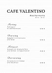 Café Valentino menu