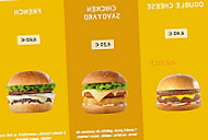 Speed Burger menu