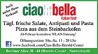 Bella Italia menu