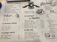 Negro Carbón Granada menu