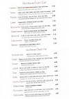 Le Cedre menu