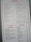 Hesperia House menu