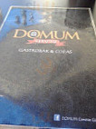 Domum Cervisie Gastro menu