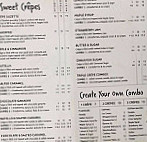 Miss Claudes Crepes Newmarket menu