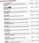 Le Kiosque à Pizzas menu