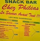 Chez Philéas menu