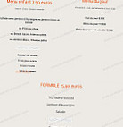 La Table Brayaude menu