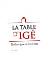 La Table D'igé menu