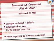 Le Commerce menu