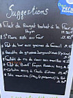 Bistrot des Barrieres menu