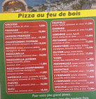 Pizza De La Plage menu