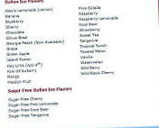 Rita’s Italian Ice Frozen Custard menu