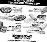 Taco John's menu