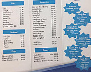 Off The Hook Fish Shop menu