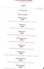 Burger & Wine menu