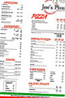 Joe's Italian Food menu