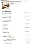 Mozzart pizza menu