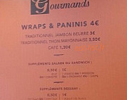 Gourmands menu