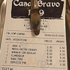 Taberna Casa Bravo 1919 menu