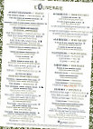 L'oliveraie menu