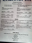 Channel Inn menu