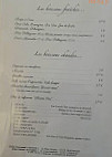 Atelier Gourmand menu