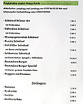 Gaststätte Poststuben menu