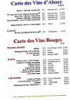 Le Cannibale menu