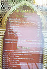 Le Amazir menu