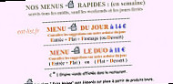 Le Coutelier menu