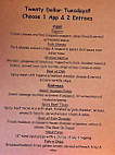 Calais Motor Inn menu