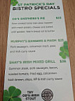 O'Donoghue's Irish Pub menu