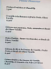 La Voute menu