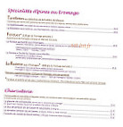 Saveurs D'en Haut menu