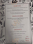 The Park Inn menu