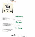 La Garrigue menu