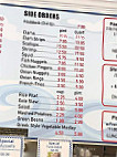 Bradford Seafood menu