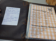 Tastet Iberic menu