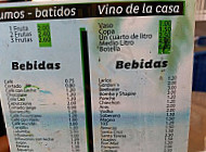 Yaracuy menu