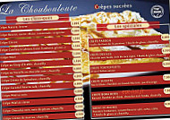 La Choubouloute menu