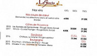 Le Siecle menu