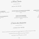 La Table Du Moulin menu