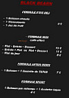 Black Bearn menu