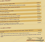 Le Coin du Meunier menu