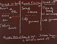 Le Lion D'Or menu