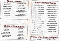 Taj Indian Cuisine menu