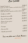 Auberge Du Chateau menu