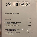 Im Sudhaus menu