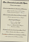 Le Lion d'Or menu