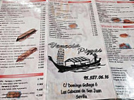 Venecia menu